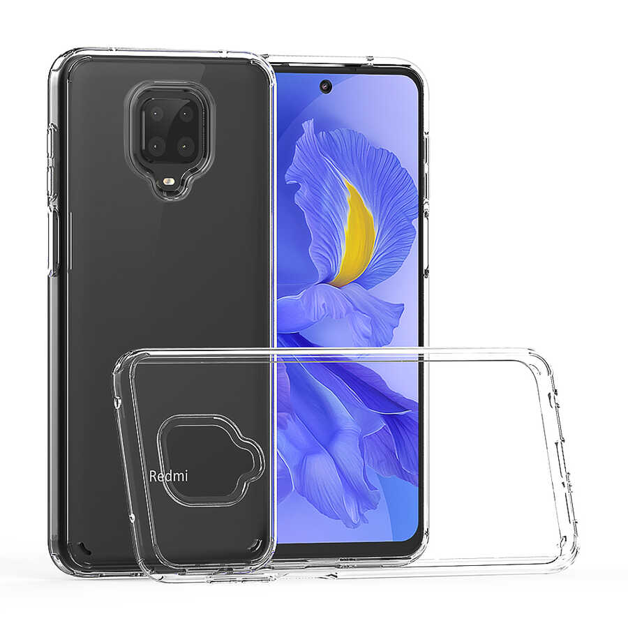 Xiaomi Redmi Note 9S Kılıf Zore Coss Kapak Renksiz