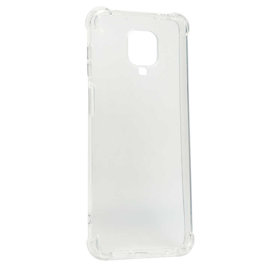 Xiaomi Redmi Note 9S Kılıf Zore Kamera Korumalı Nitro Anti Shock Silikon Renksiz