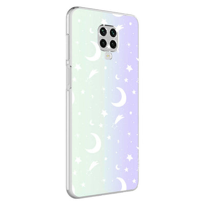 Xiaomi Redmi Note 9S Kılıf Zore M-Blue Desenli Kapak Moon No4