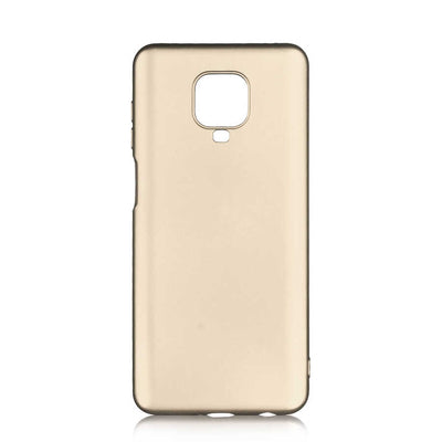 Xiaomi Redmi Note 9S Kılıf Zore Premier Silikon Kapak Gold