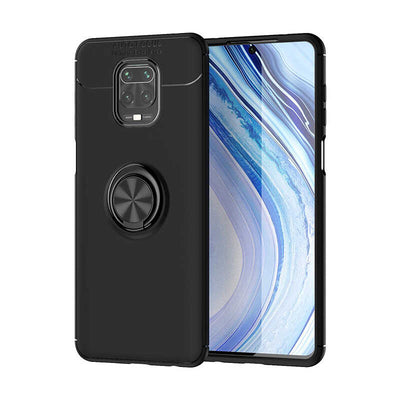 Xiaomi Redmi Note 9S Kılıf Zore Ravel Silikon Kapak Siyah