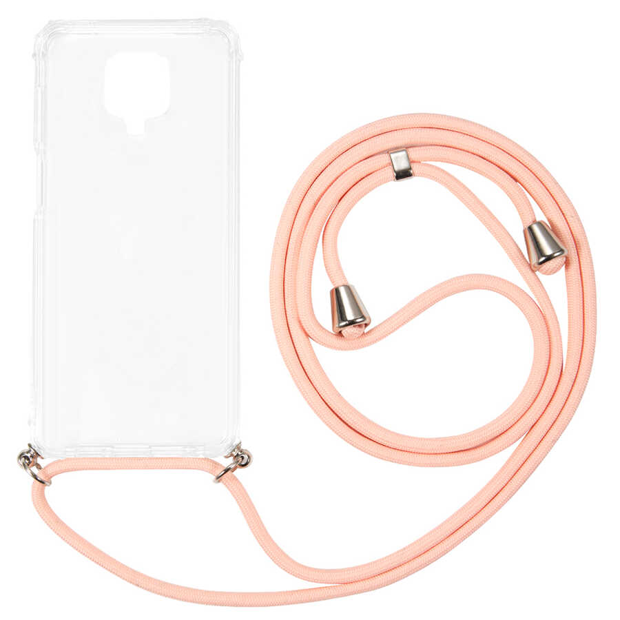 Xiaomi Redmi Note 9S Kılıf Zore X-Rop Kapak Renksiz
