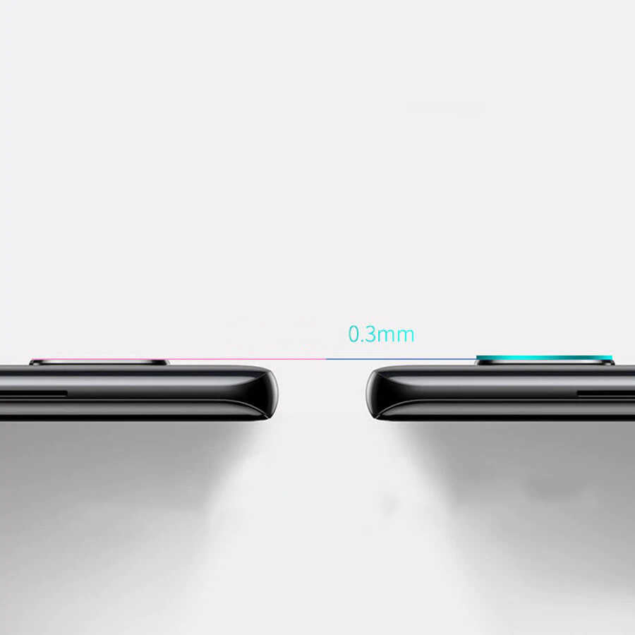 Xiaomi Redmi Note 9S Zore Nano Kamera Koruyucu Renksiz