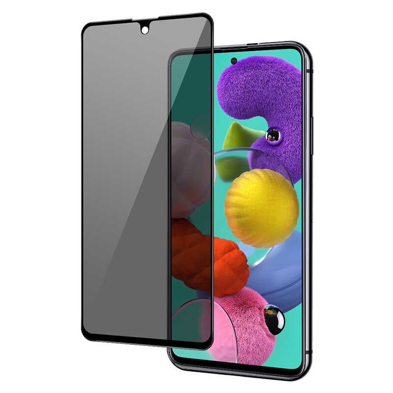 Xiaomi Redmi Note 9S Zore New 5D Privacy Temperli Ekran Koruyucu Siyah