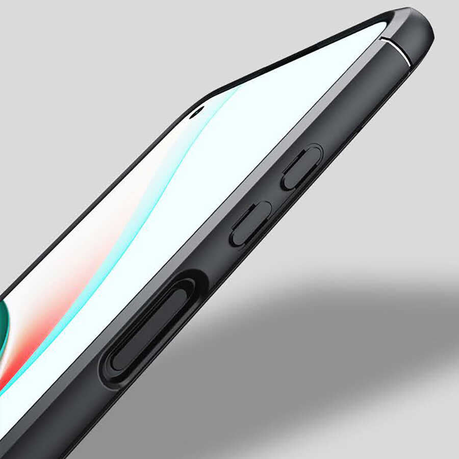 Xiaomi Redmi Note 9T Kılıf Zore Ravel Silikon Kapak Siyah-Mavi