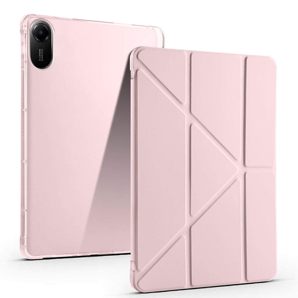 Xiaomi Redmi Pad 2 Kılıf Zore Tri Folding Kalem Bölmeli Standlı Kılıf Gri
