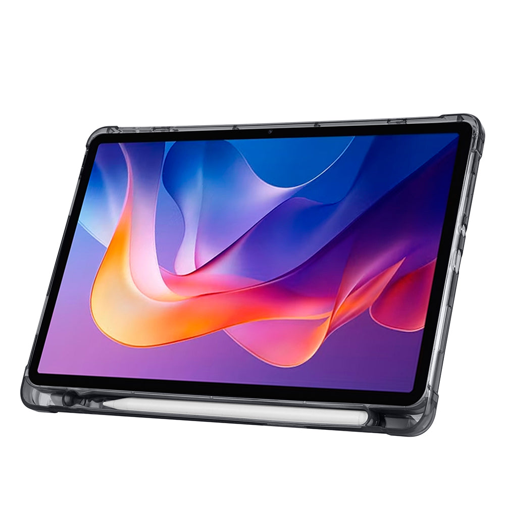 Xiaomi Redmi Pad 2 Kılıf Zore Tri Folding Kalem Bölmeli Standlı Kılıf Gri