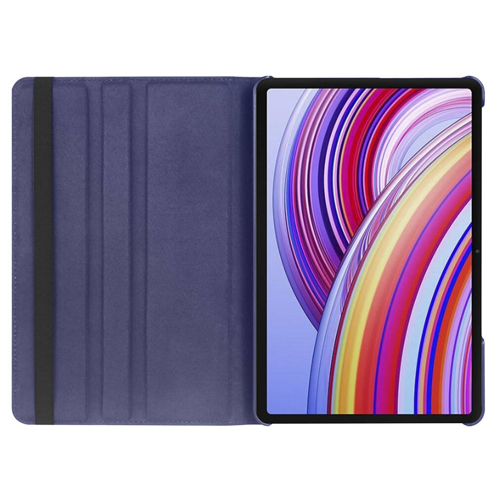Xiaomi Redmi Pad Pro Zore Dönebilen Standlı Kılıf Pembe Koyu