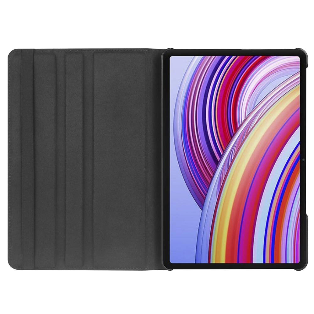 Xiaomi Redmi Pad Pro Zore Dönebilen Standlı Kılıf Pembe Koyu