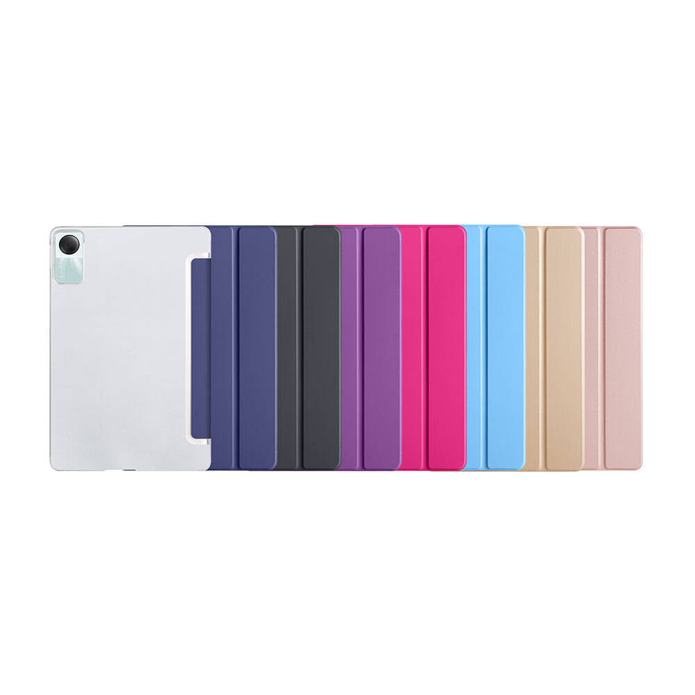 Xiaomi Redmi Pad SE 11" Zore Smart Cover Standlı 1-1 Kılıf Rose Gold