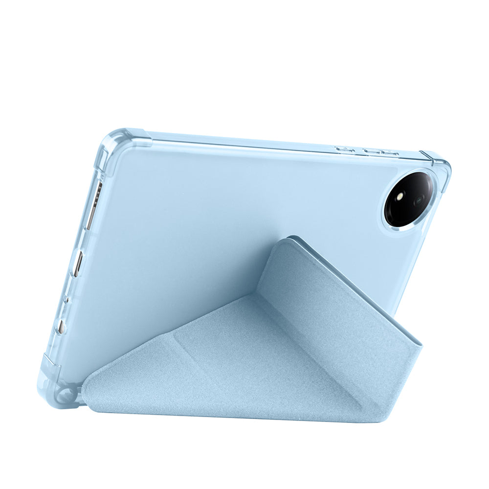 Xiaomi Redmi Pad SE 8.7 Kılıf Zore Tri Folding Kalem Bölmeli Standlı Kılıf Mavi