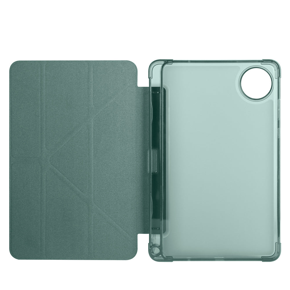 Xiaomi Redmi Pad SE 8.7 Kılıf Zore Tri Folding Kalem Bölmeli Standlı Kılıf Mavi