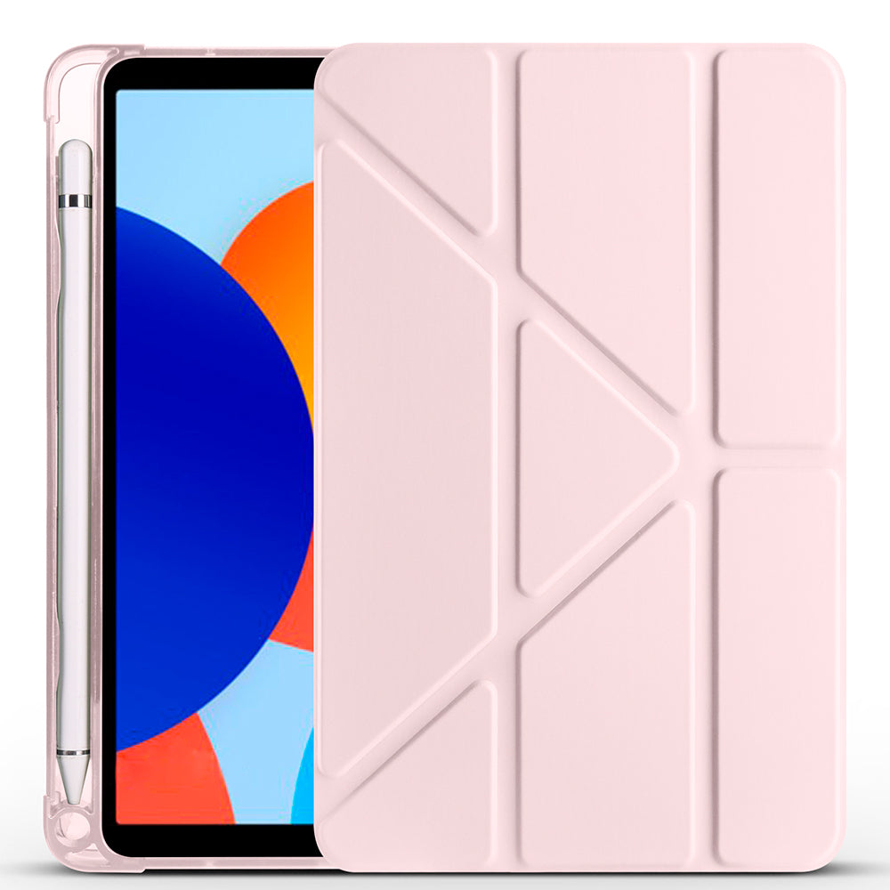 Xiaomi Redmi Pad SE 8.7 Kılıf Zore Tri Folding Kalem Bölmeli Standlı Kılıf Mavi