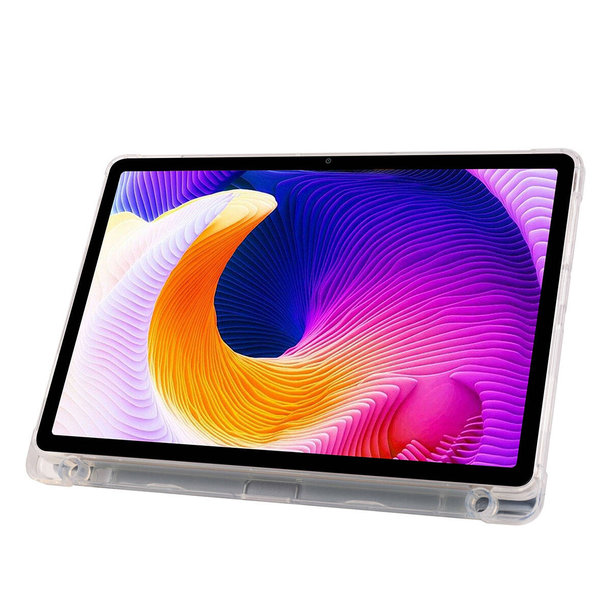 Xiaomi Redmi Pad SE Kılıf Zore Tri Folding Kalem Bölmeli Standlı Kılıf Kırmızı