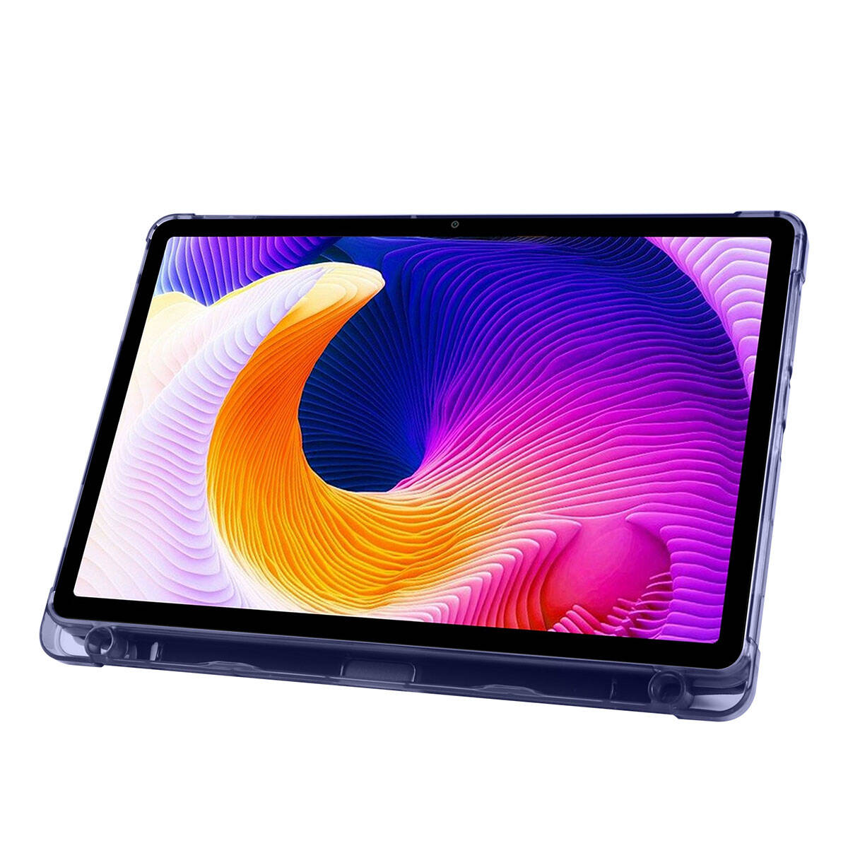 Xiaomi Redmi Pad SE Kılıf Zore Tri Folding Kalem Bölmeli Standlı Kılıf Koyu Yeşil