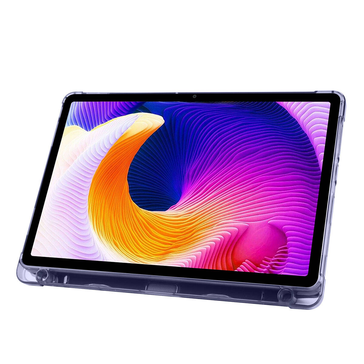 Xiaomi Redmi Pad SE Kılıf Zore Tri Folding Kalem Bölmeli Standlı Kılıf Rose Gold