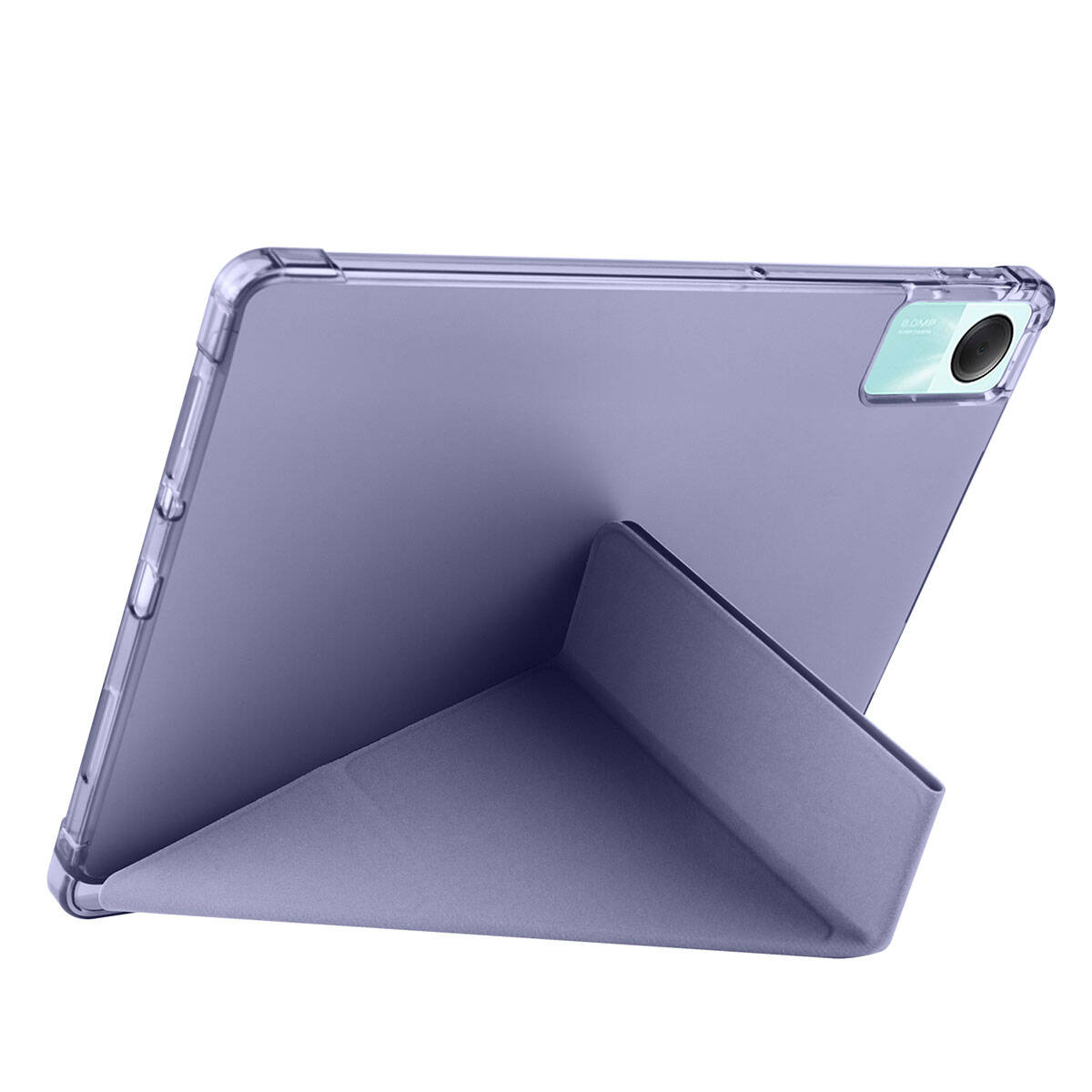 Xiaomi Redmi Pad SE Kılıf Zore Tri Folding Kalem Bölmeli Standlı Kılıf Mor