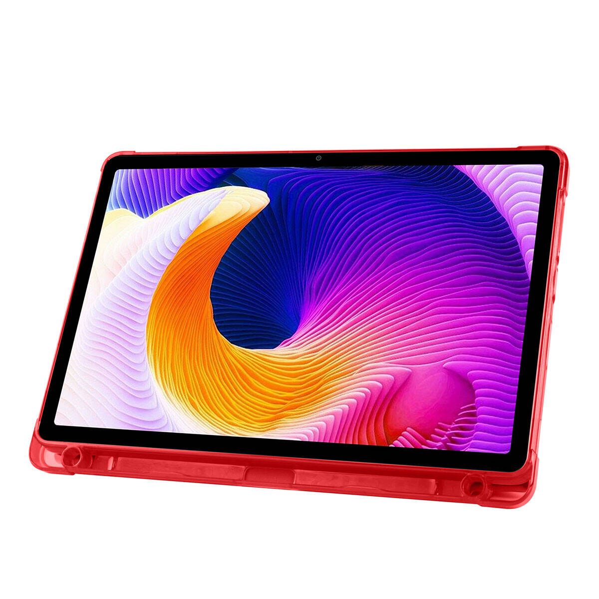 Xiaomi Redmi Pad SE Kılıf Zore Tri Folding Kalem Bölmeli Standlı Kılıf Mavi