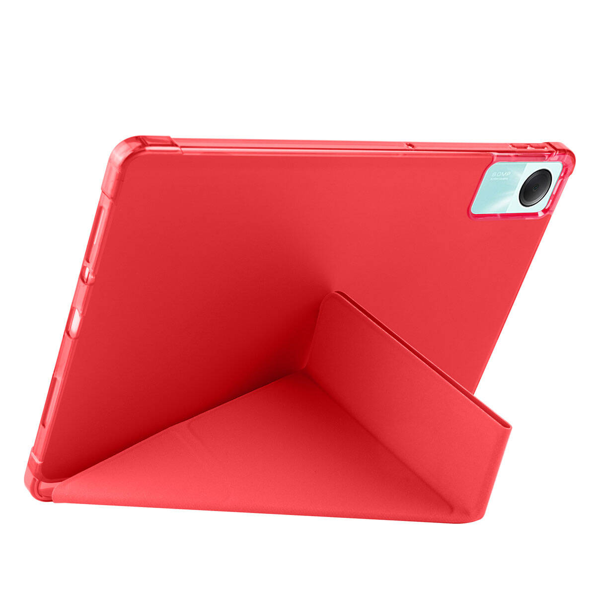 Xiaomi Redmi Pad SE Kılıf Zore Tri Folding Kalem Bölmeli Standlı Kılıf Siyah