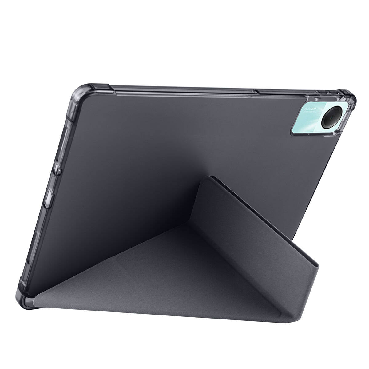 Xiaomi Redmi Pad SE Kılıf Zore Tri Folding Kalem Bölmeli Standlı Kılıf Lacivert