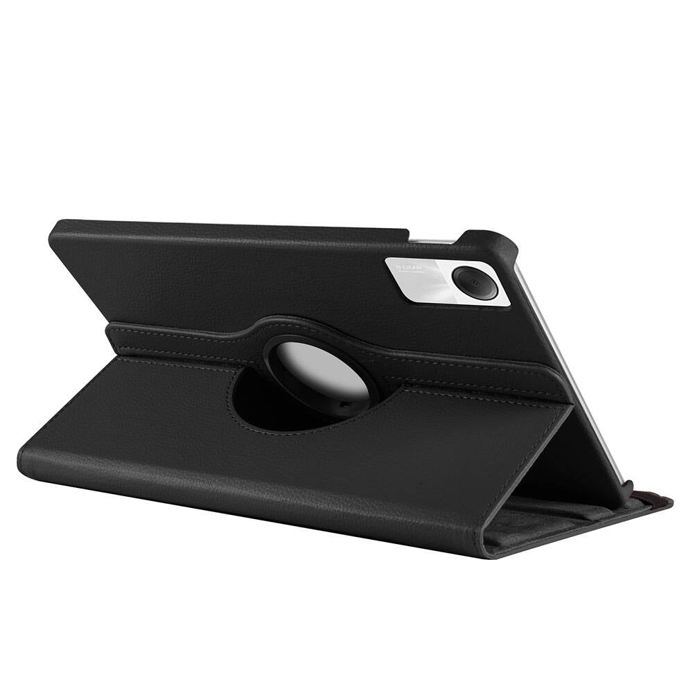 Xiaomi Redmi Pad SE Zore Dönebilen Standlı Kılıf Siyah