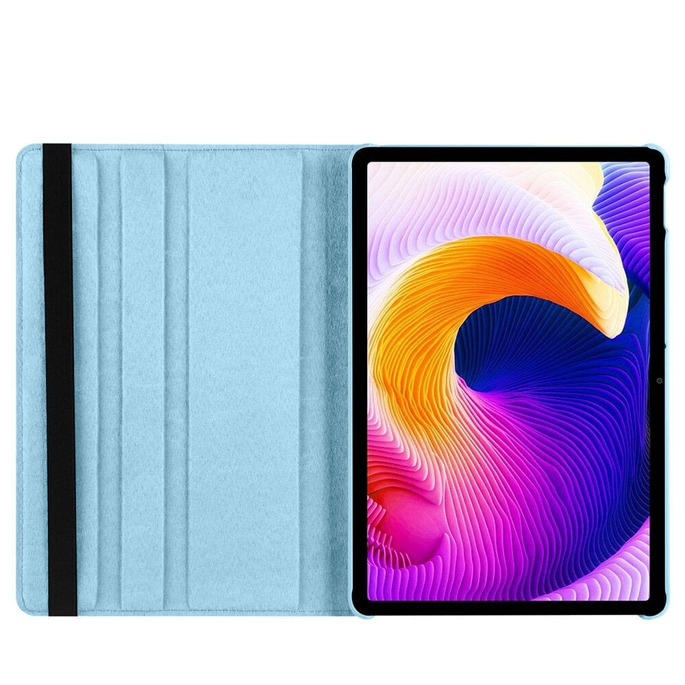 Xiaomi Redmi Pad SE Zore Dönebilen Standlı Kılıf Pembe Koyu