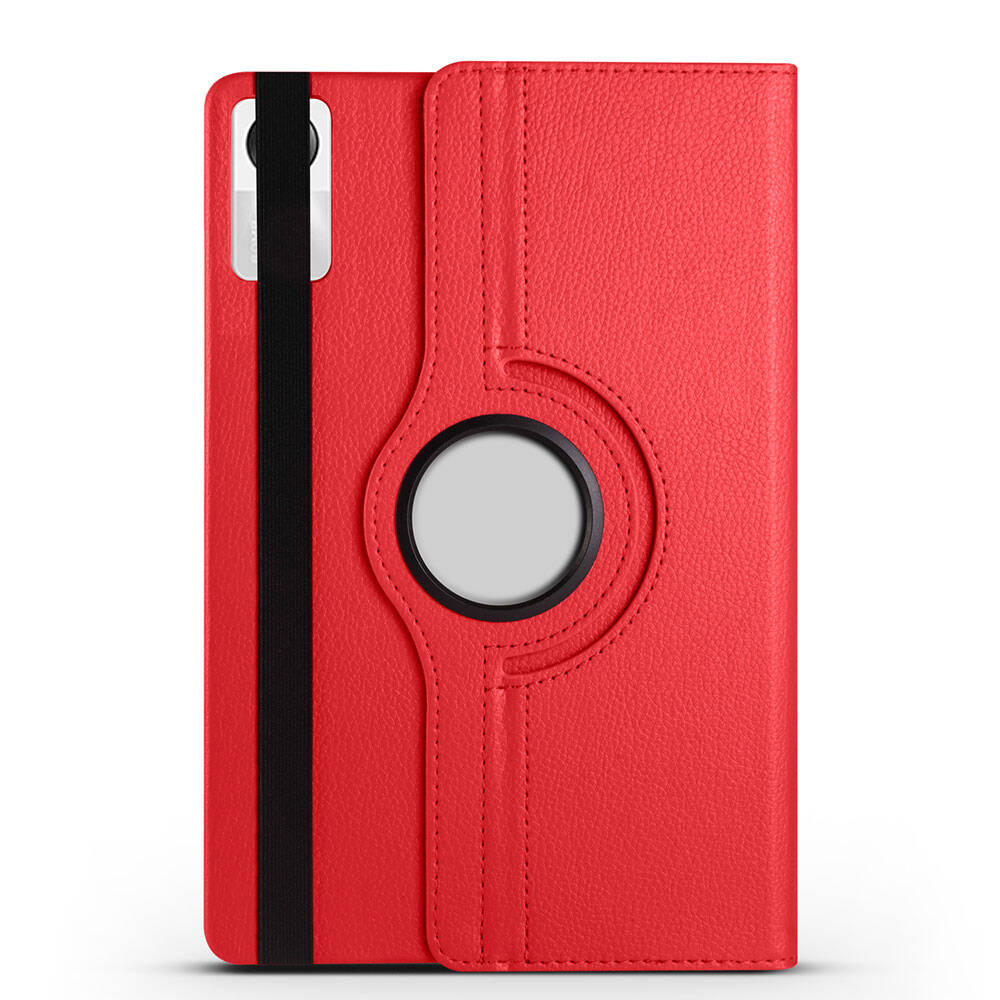 Xiaomi Redmi Pad SE Zore Dönebilen Standlı Kılıf Pembe Koyu