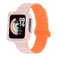 Xiaomi Redmi Watch 1 Silikon Kordon Zore KRD-105 Strap Kayış Pembe-Turuncu