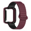 Xiaomi Redmi Watch 1 Silikon Kordon Zore KRD-105 Strap Kayış Koyu Kırmızı-Siyah