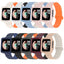 Xiaomi Redmi Watch 1 Silikon Kordon Zore KRD-105 Strap Kayış Gri-Turuncu