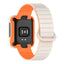 Xiaomi Redmi Watch 1 Silikon Kordon Zore KRD-105 Strap Kayış Gri-Turuncu