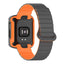 Xiaomi Redmi Watch 1 Silikon Kordon Zore KRD-105 Strap Kayış Gri-Turuncu