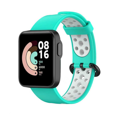 Xiaomi Redmi Watch 2 Lite KRD-02 Silikon Kordon Yeşil-Beyaz
