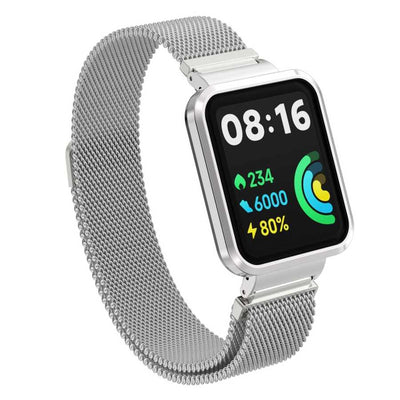 Xiaomi Redmi Watch 2 Lite Zore KRD-58 Metal Kordon Gümüş