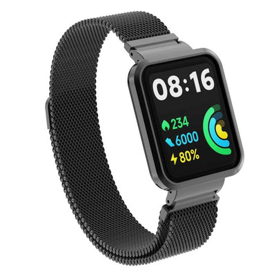 Xiaomi Redmi Watch 2 Lite Zore KRD-58 Metal Kordon Siyah