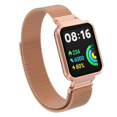 Xiaomi Redmi Watch 2 Lite Zore KRD-58 Metal Kordon Rose Gold