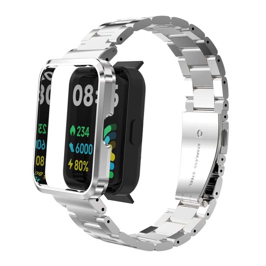 Xiaomi Redmi Watch 2 Lite Zore KRD-60 Metal Kordon Siyah