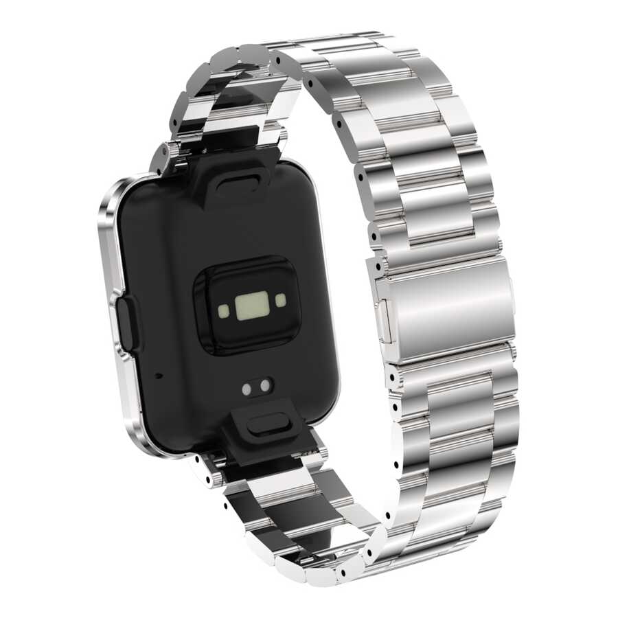 Xiaomi Redmi Watch 2 Lite Zore KRD-60 Metal Kordon Gümüş