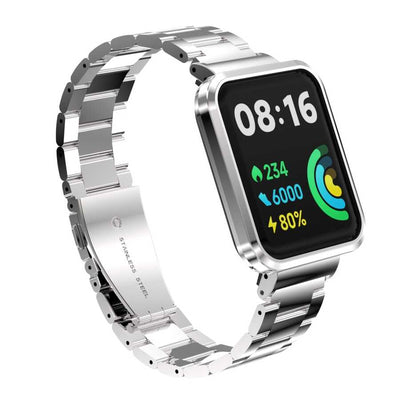 Xiaomi Redmi Watch 2 Lite Zore KRD-60 Metal Kordon Gümüş