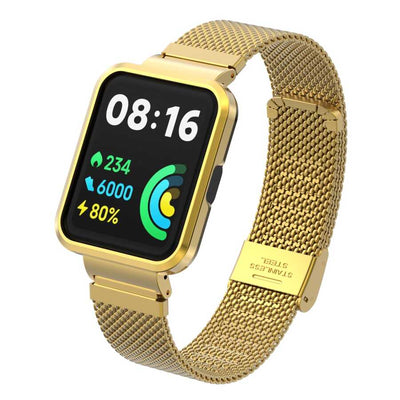 Xiaomi Redmi Watch 2 Lite Zore KRD-66 Metal Kordon Gold