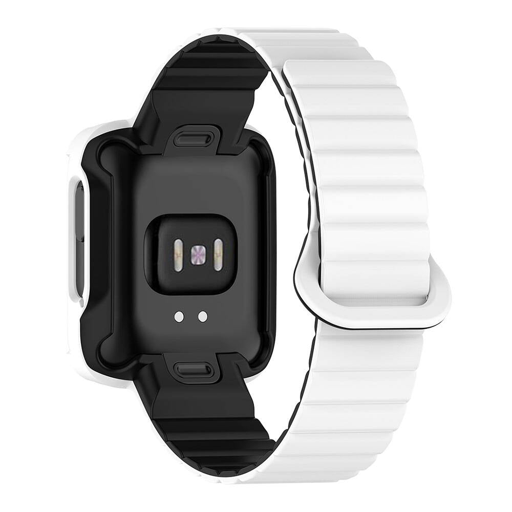 Xiaomi Redmi Watch 2 Silikon Kordon Zore KRD-105 Strap Kayış Siyah-Turuncu