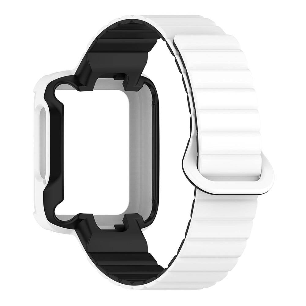 Xiaomi Redmi Watch 2 Silikon Kordon Zore KRD-105 Strap Kayış Siyah-Turuncu