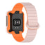 Xiaomi Redmi Watch 2 Silikon Kordon Zore KRD-105 Strap Kayış Koyu Kırmızı-Siyah