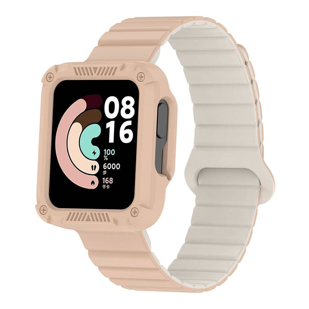 Xiaomi Redmi Watch 2 Silikon Kordon Zore KRD-105 Strap Kayış Starlight-Turuncu