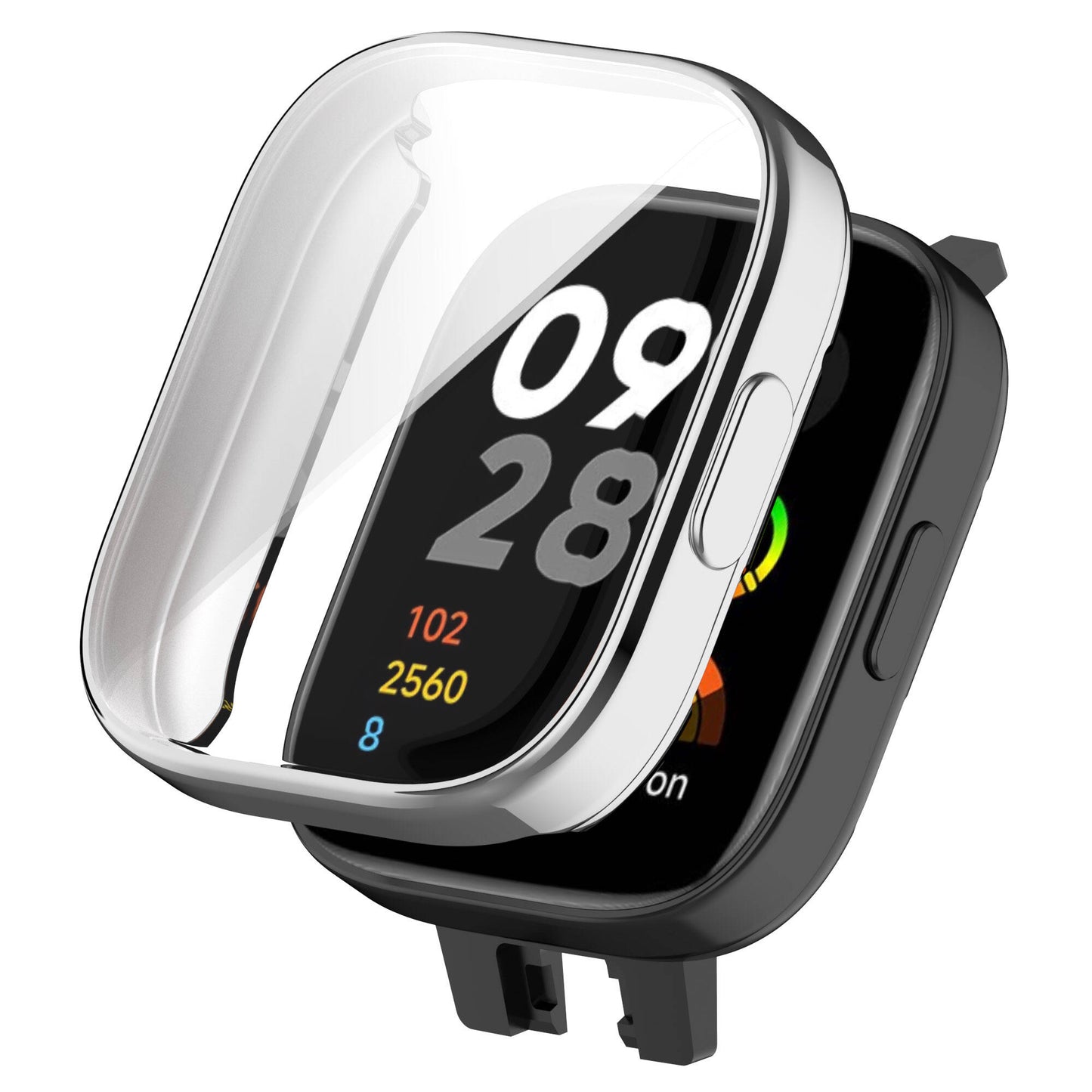 Xiaomi Redmi Watch 3 360 Derece Korumalı Kasa ve Ekran Koruyucu Zore Watch Gard 30 Renksiz