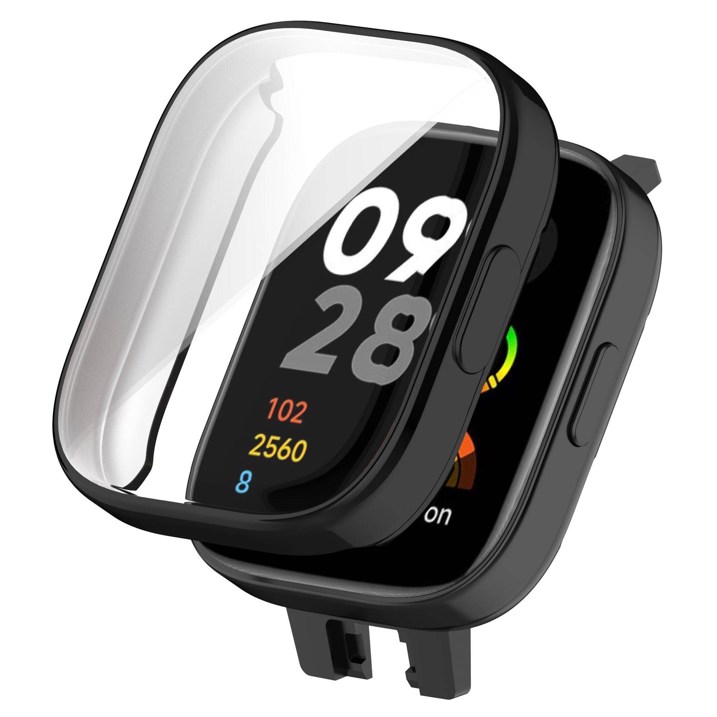 Xiaomi Redmi Watch 3 360 Derece Korumalı Kasa ve Ekran Koruyucu Zore Watch Gard 30 Lacivert