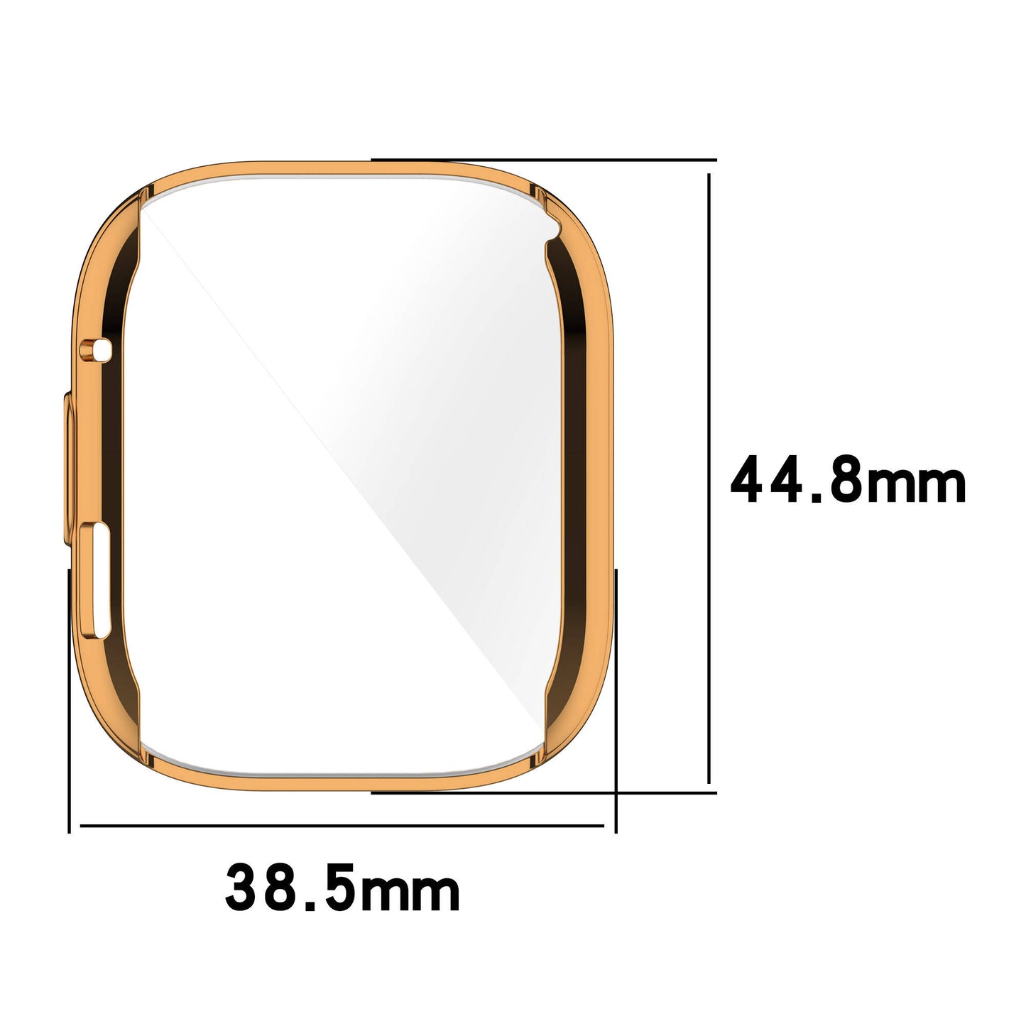 Xiaomi Redmi Watch 3 360 Derece Korumalı Kasa ve Ekran Koruyucu Zore Watch Gard 30 Pembe