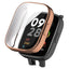 Xiaomi Redmi Watch 3 360 Derece Korumalı Kasa ve Ekran Koruyucu Zore Watch Gard 30 Gümüş