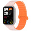 Xiaomi Redmi Watch 4 Silikon Kordon Zore KRD-105 Strap Kayış Starlight-Turuncu