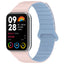 Xiaomi Redmi Watch 4 Silikon Kordon Zore KRD-105 Strap Kayış Koyu Kırmızı-Siyah